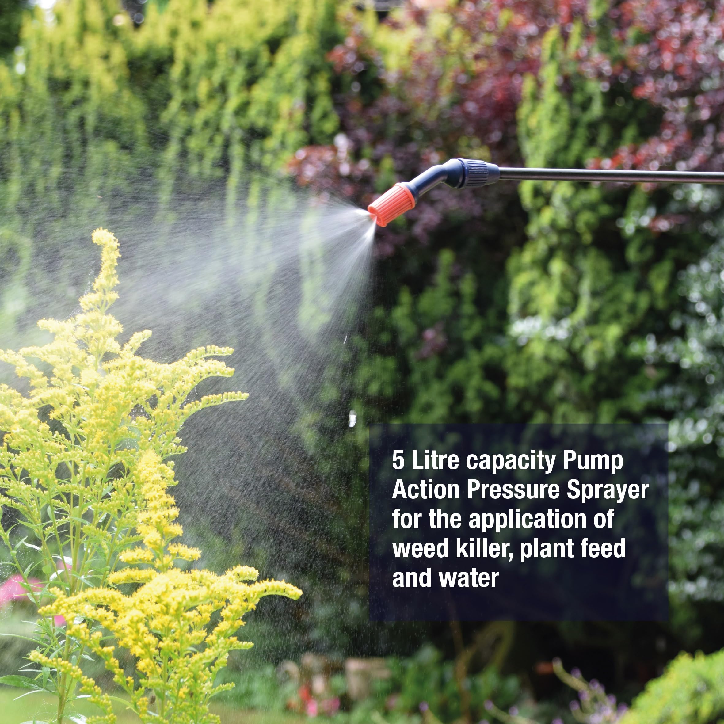 Spear & Jackson 5LPAPS 5 Litre Pump Action Pressure Sprayer